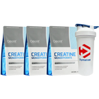 Pack 3 CREATINAS MONOHIDRATADA OSTROVIT DE 300 GRS + SHAKER DE REGALO
