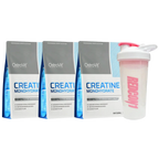 Pack 3 CREATINAS MONOHIDRATADA OSTROVIT DE 300 GRS + SHAKER DE REGALO