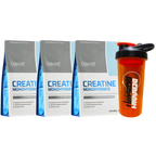 Pack 3 CREATINAS MONOHIDRATADA OSTROVIT DE 300 GRS + SHAKER DE REGALO