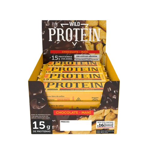 WILD PROTEIN CAJA 16 BARRAS