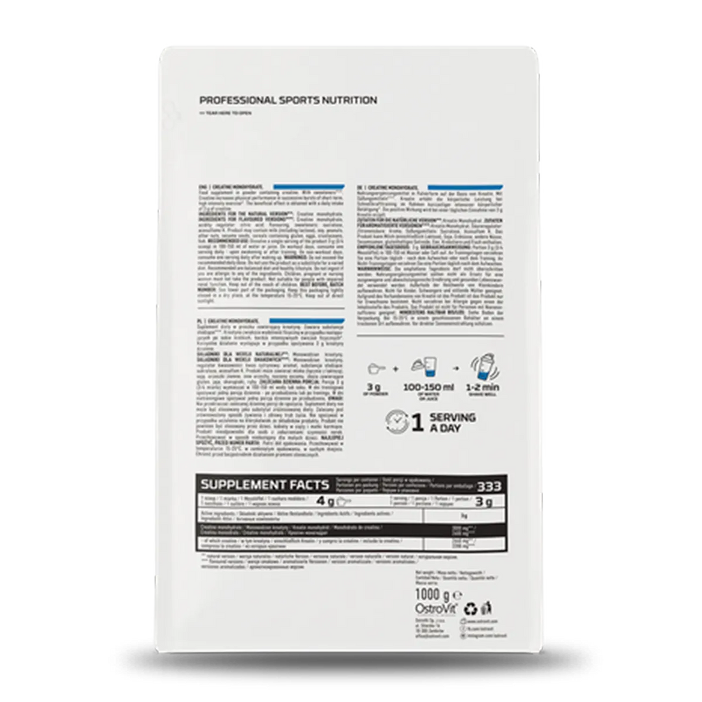 CREATINA MONOHIDRATADA 1 KG