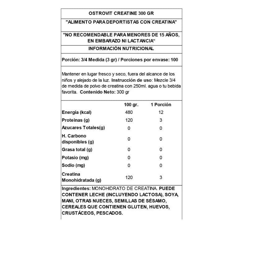 6 Creatinas Ostrovit 300 g