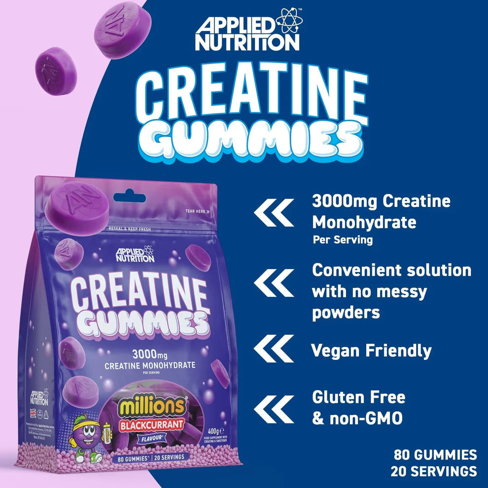Gomitas de monohidrato de creatina (20 porciones) - Applied Nutrition