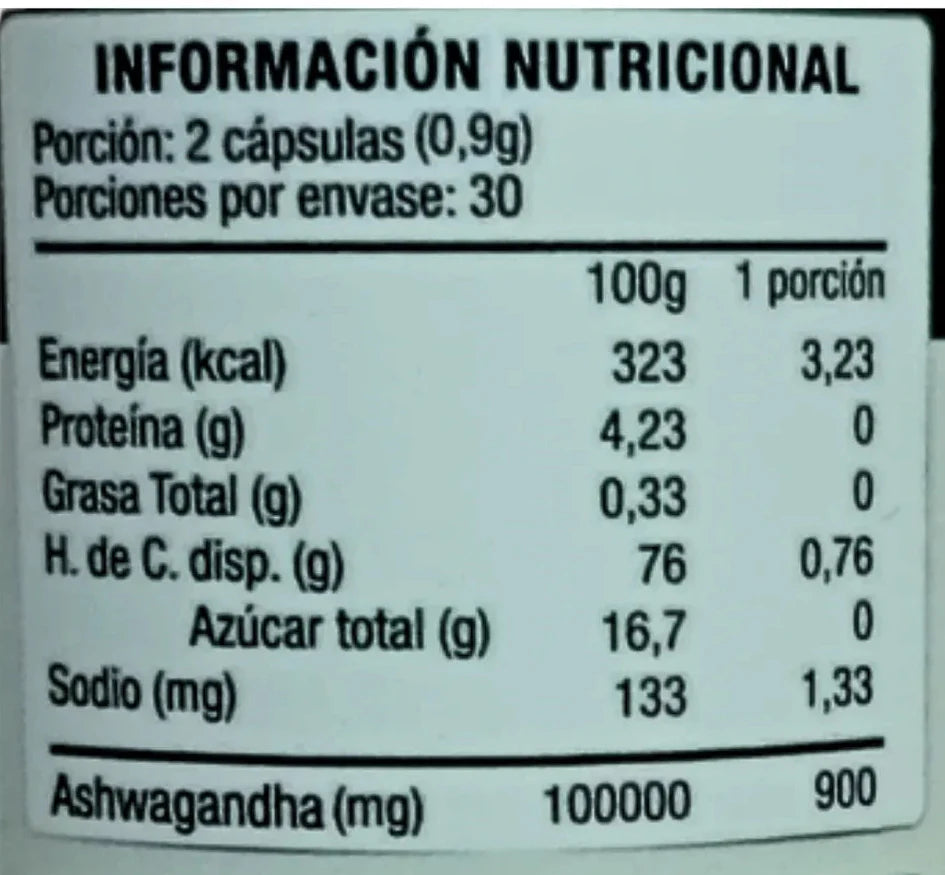 Ashwagandha KSM-66 Extremo Sur