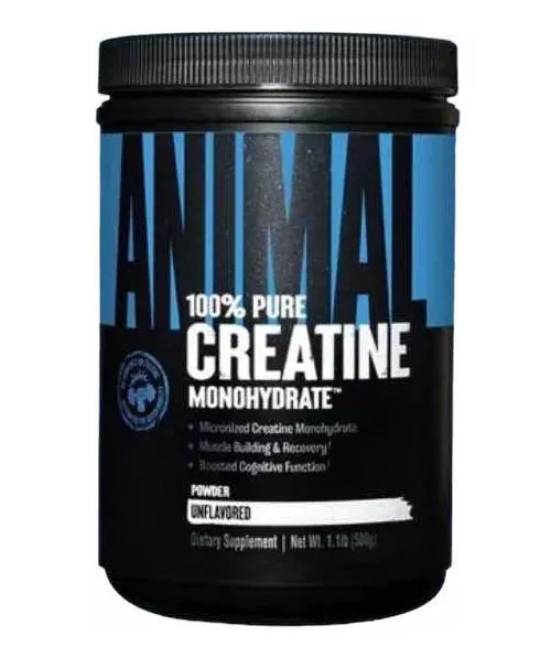 Creatina Monohidrato Micronizada 500gr Animal 100 Serv