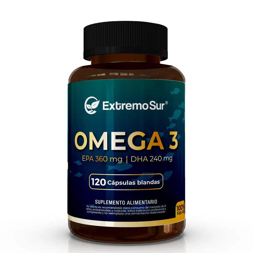 Omega 3 Fish Oil 120 cápsulas Extremo Sur