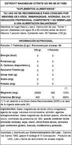 CITRATO DE MAGNESIO 400MG + B6 90 TABS