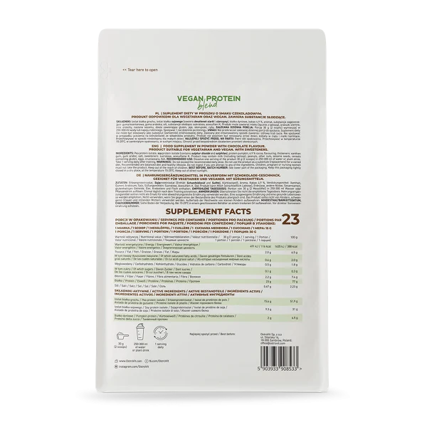 Proteina Vegana Blend Ostrovit 1.5 Lbs