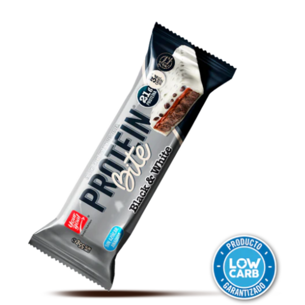 CAJA PROTEIN BITE BLACK & WHITE YOUR GOAL (4 UNID)