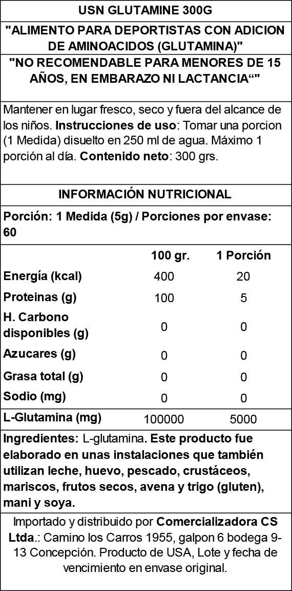Glutamina Micronizada USN