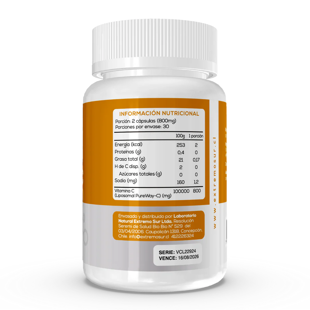 Vitamina C Liposomal 400 mg Extremo Sur
