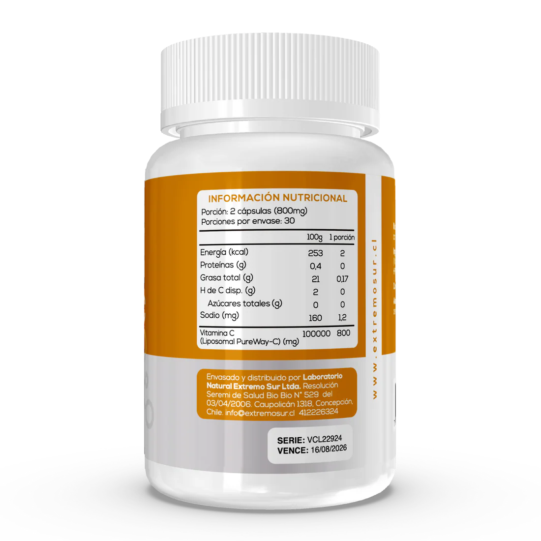Vitamina C Liposomal 400 mg Extremo Sur