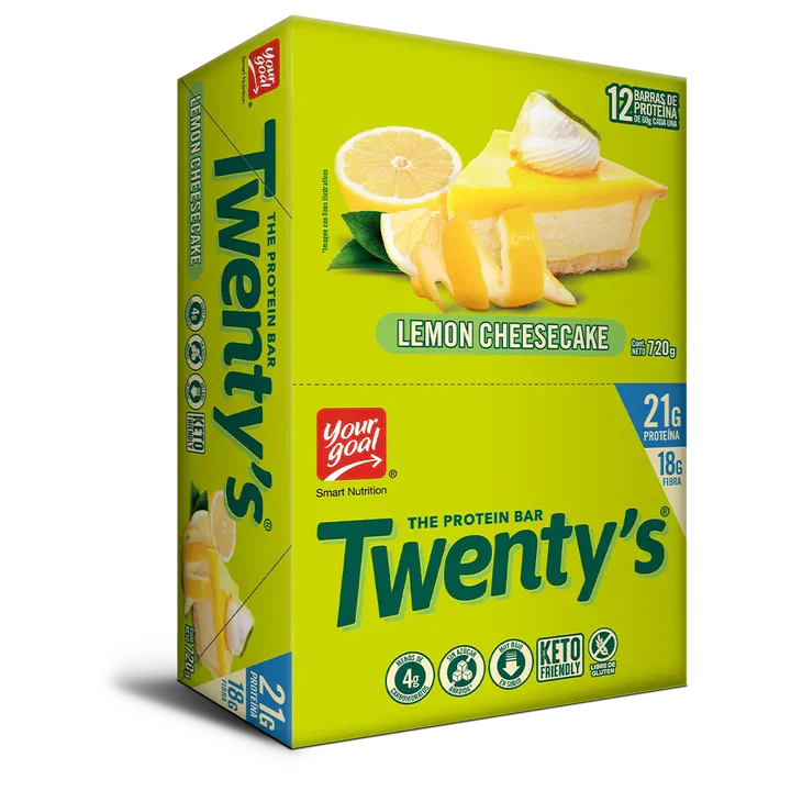 Twenty´s Protien bar Lemon Cheesecake (12 unidades)