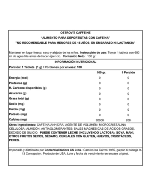 Caffeine 200 mg OstroVit