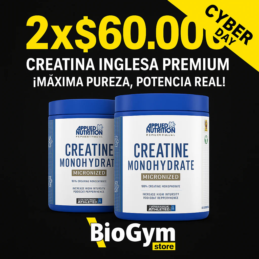 Pack Creatina Inglesa Premium 2x500g Applied Nutrition – Alta pureza y rendimiento