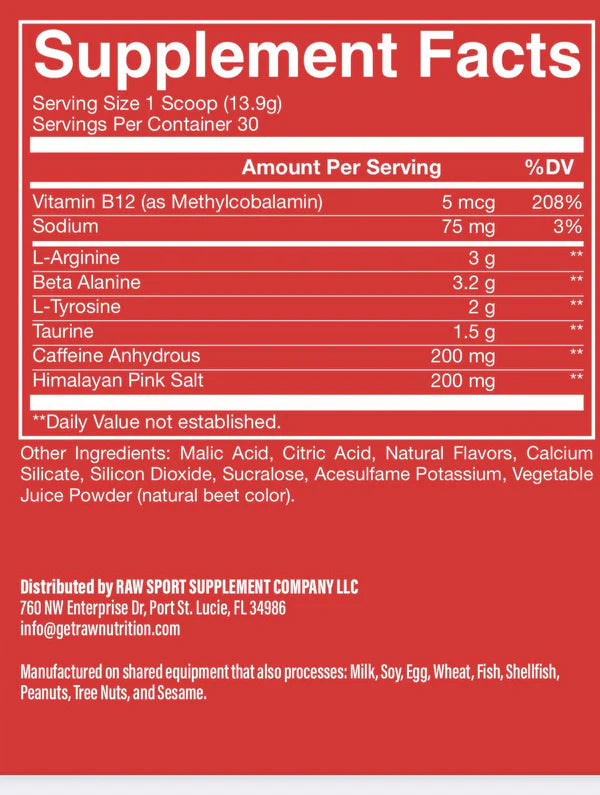 Cbum Essential Pre Workout