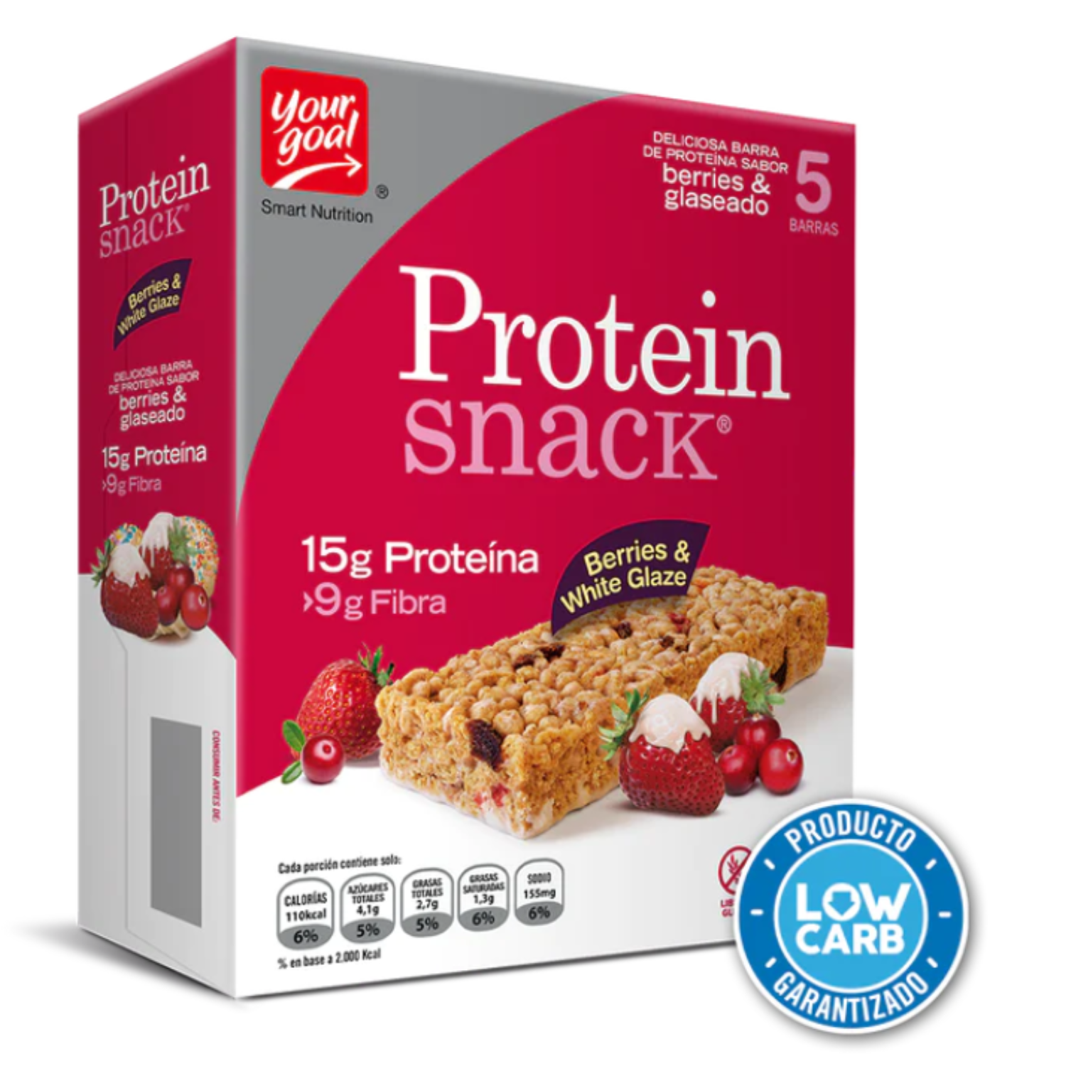CAJA PROTEIN SNACK BERRIES & WHITE GLAZE