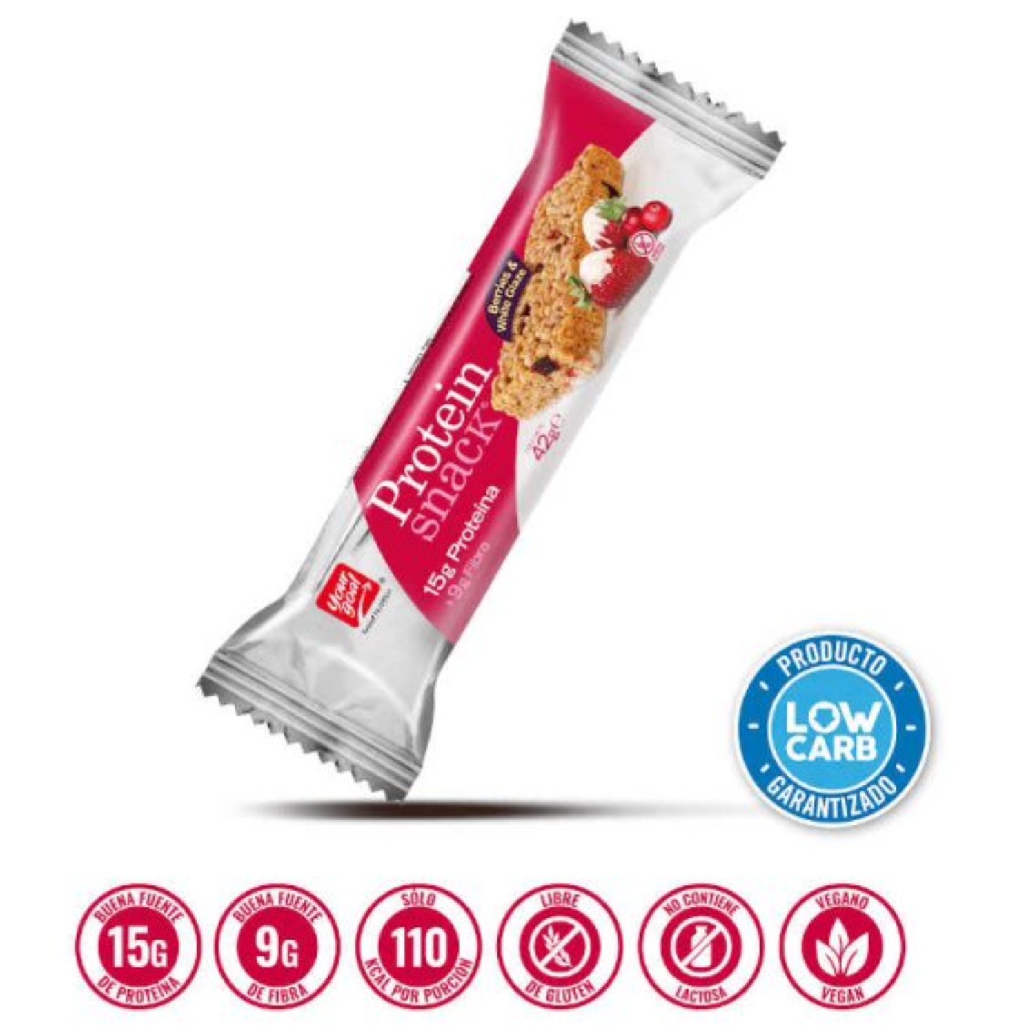 CAJA PROTEIN SNACK BERRIES & WHITE GLAZE