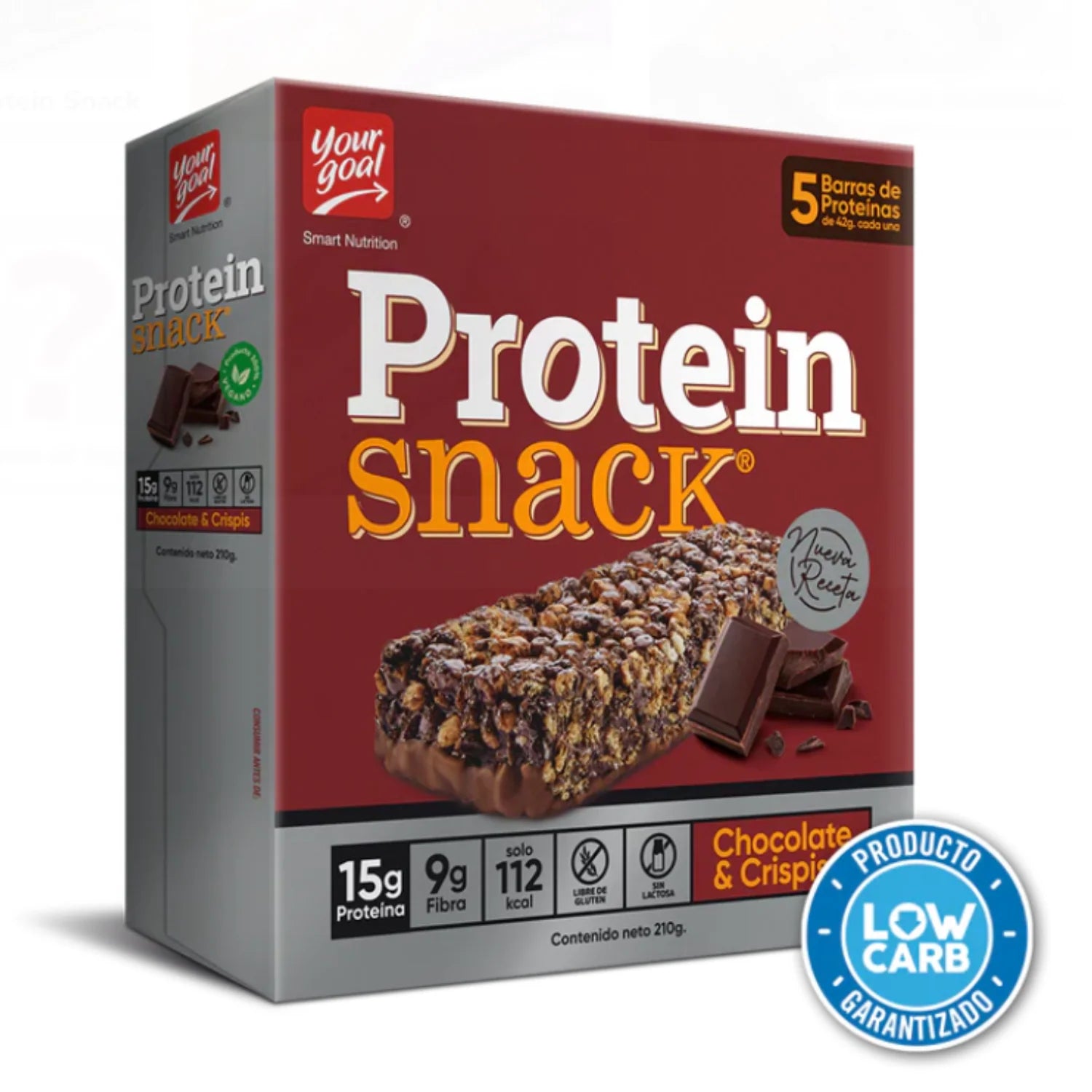 CAJA PROTEIN SNACK CHOCOLATE Y CRISPIS