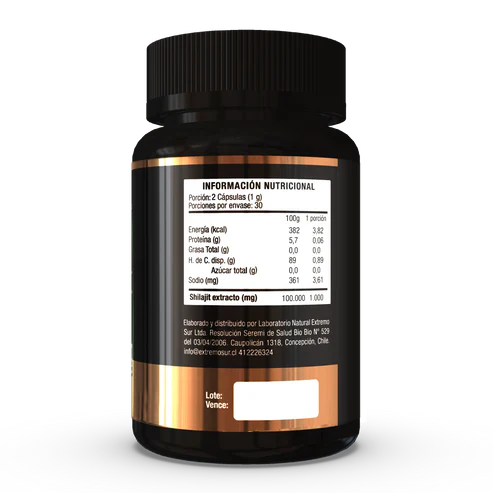 Shilajit 500 mg Extremo Sur