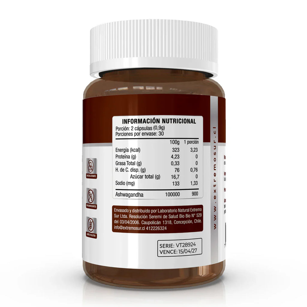 Vitality+ Ashwagandha 450 mg Extremo Sur